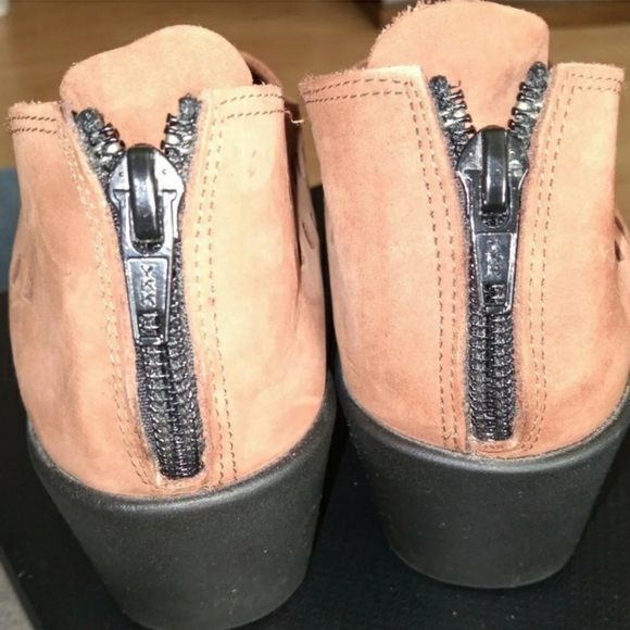 Zante Made Italy Women's Dress Sneakers Shoes 39 US/8.5 Brown Color Peep Toe A2 - Picture 5 of 7